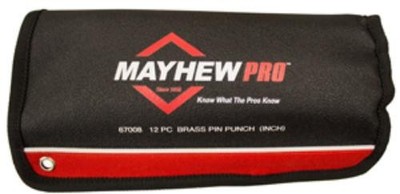 Mayhew 67008 12 Piece Brass Pin Punch [inch] Set