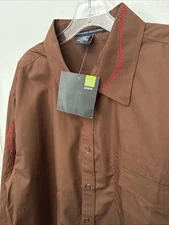 Vintage Marithe Francois Girbaud Chain Stitched Button Down Shirt Size 2XL NEW