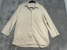 Lee Workwear Shirt Jacket Cream Beige Men  s Large Shacket