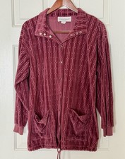 Vintage StanSport, Burgundy Mauve Shirt, Snap Button Shirt Women’s L USA 