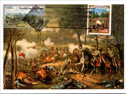 Dr Jim Stamps Maximum Card Chancellorsville 32C Fdc