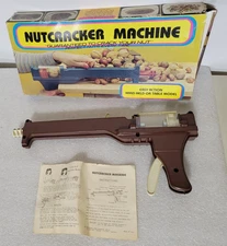 Vintage Nutcracker Machine Hand Held Portable Walnuts Brazil Pecans Almonds Haze