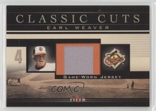 2002 Fleer Classic Cuts Game-Used Jerseys Earl Weaver #EW-J HOF 4at