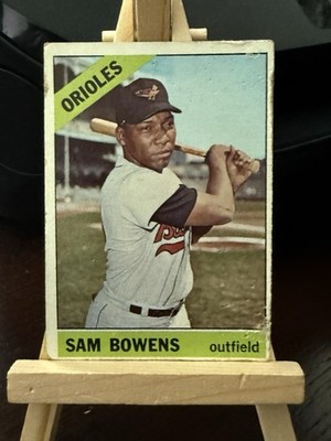 1966 Topps #412 Sam Bowens Baltimore Orioles