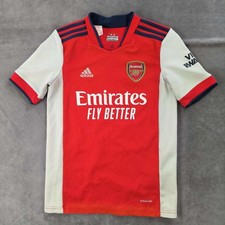 Arsenal 2021-22 Adidas home football jersey shirt size Boys 152