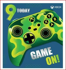 Danilo Promotions Limited Xbox 9Th Birthday Card, Childrens Birthday Card for 9T