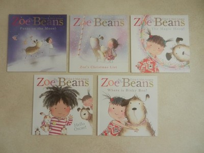 Zoe & Beans Books Christmas List Pants on Moon Magic Hoop Hello Oscar Binky Boo