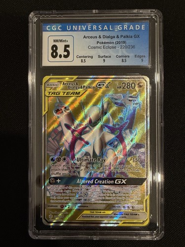 Arceus & Dialga & Palkia-GX graded CGC 8.5 for sale on eBay