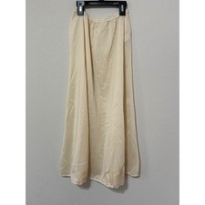 Vintage Olga Nude Tan Half Slip Women's Size Small Nylon Coquette Lace Detail