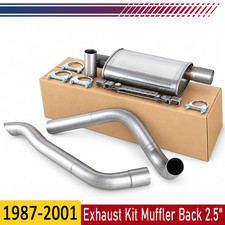 Rear Exit Exhaust Kit 2.5 For 1987-2001 Jeep Cherokee Xj 4.0l I6 Rear Exit Exhaust Kit 2.5 For 1987-2001 Jeep Cherokee Xj 4.0l I6