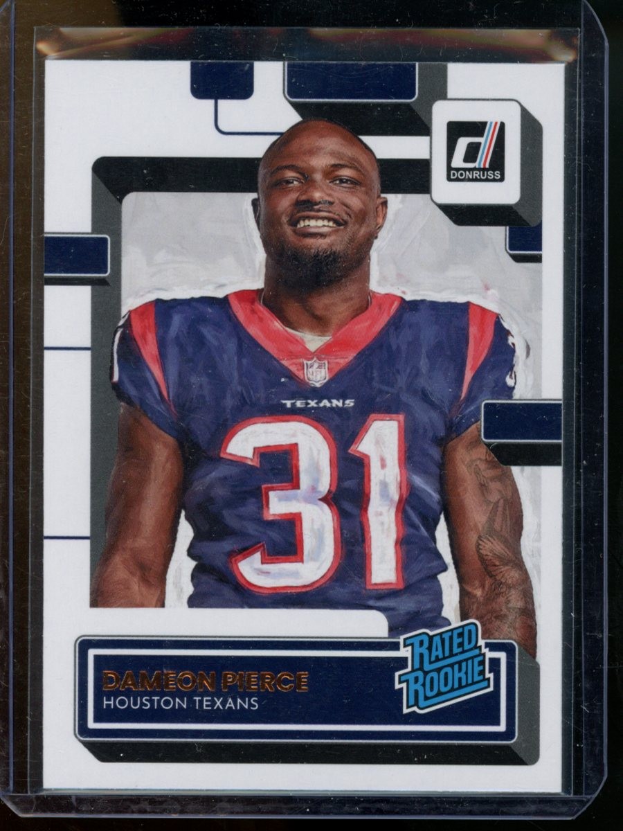 2022 Donruss Dameon Pierce Rated Rookies Portrait Rookie Houston Texans #340