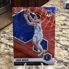 Panini 2020-21 Mosaic Josh Green #230 Dallas Mavericks Red Wave Prizm Rookie