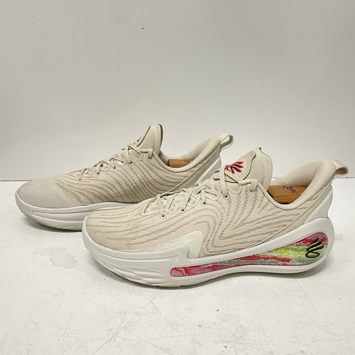 Under Armour Curry Flow 12 Saturn Basketball Shoes Sandstorm White Sz 9 3028498 Under Armour Curry 12 Saturn - Sandstorm/Summit White main image 4