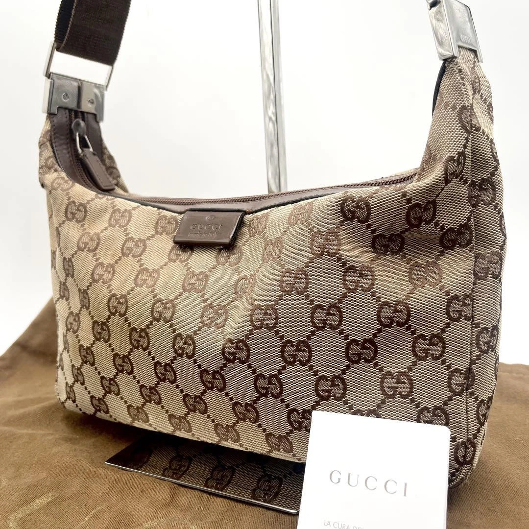Gucci One Bandoulière Sac Bandoulière GG Toile Cuir #PG98X5