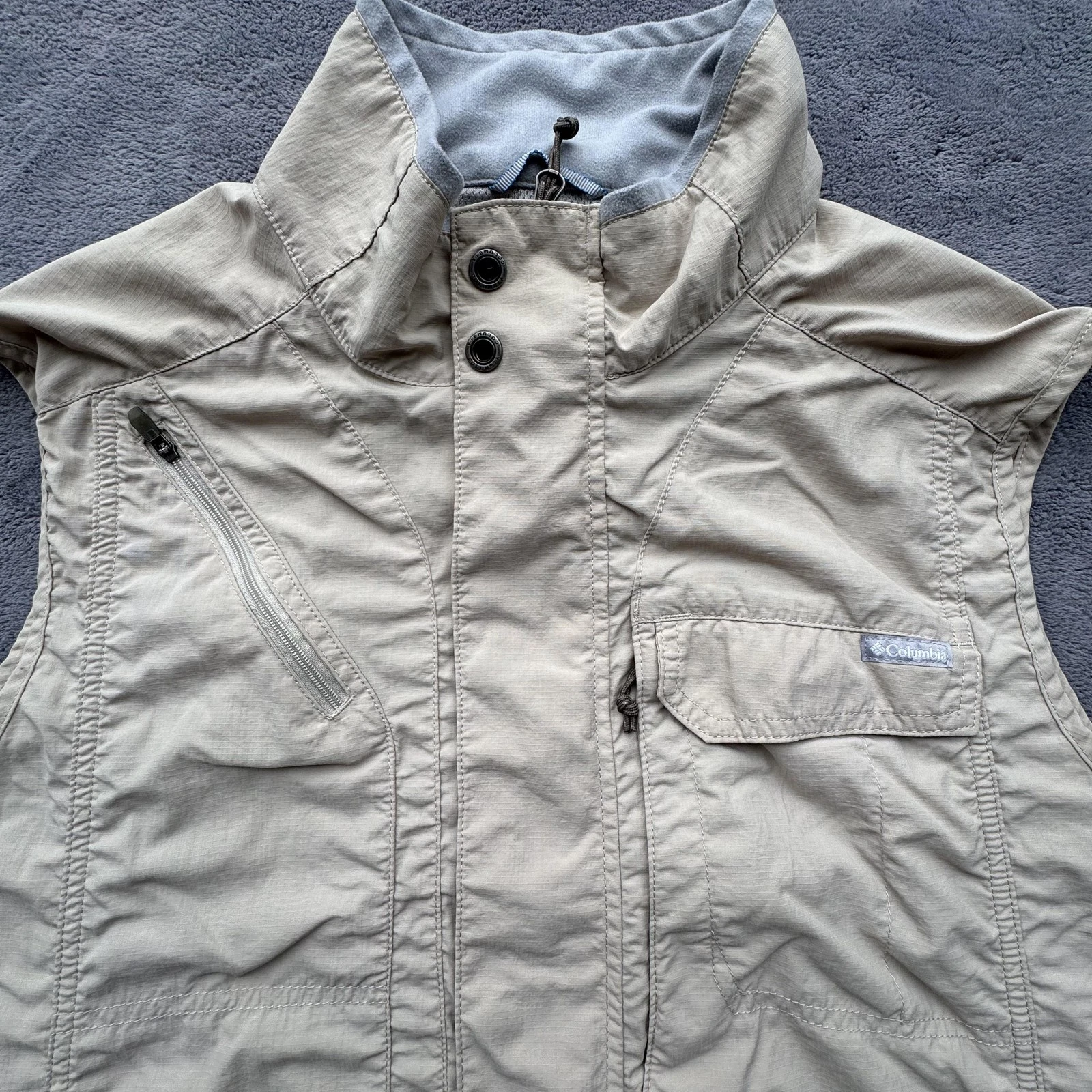 Columbia Vest Mens XL Omni-Shade Sun Protection Lightweight Outdoors Pockets