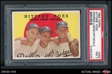 1959 Topps #262 Don Drysdale Hitters' Foes Dodgers HALL-OF-FAME PSA 7 - NM