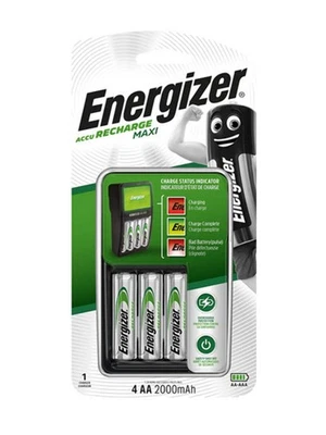 Energizer Recharge Maxi Ladegerät AA/AAA inkl. 4x AA 2000mAh Akkus - Bild 1 von 2