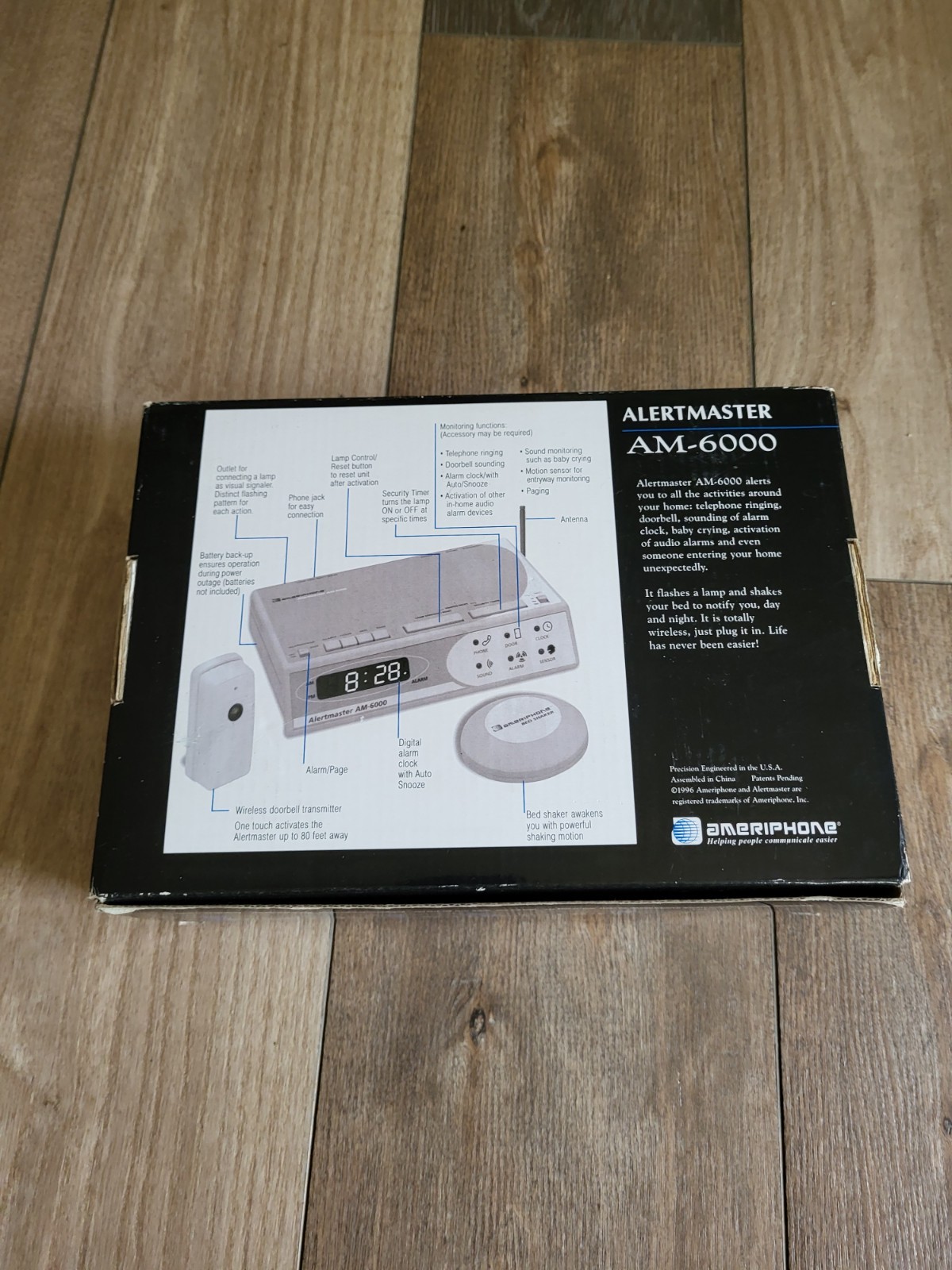 NEW! Ameriphone Alertmaster AM6000 Hearing Impaired Wireless ...