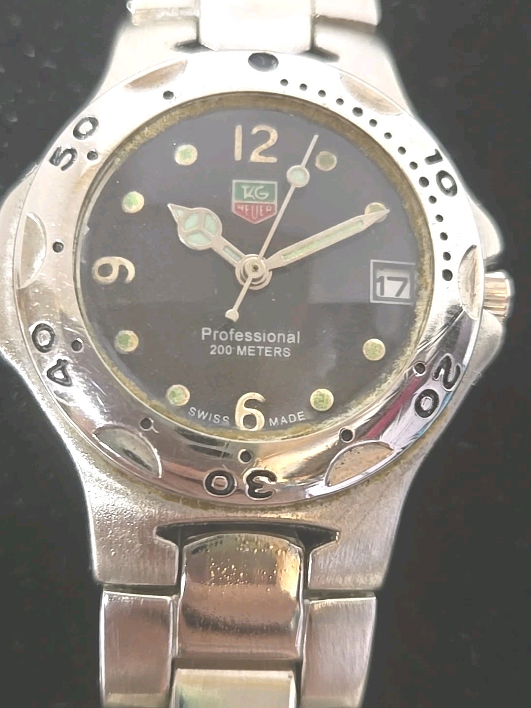 Professional 200m Parts Quartz TAG Watch Mens Repair As Stainless Is HEUER - vintagewatches.pk