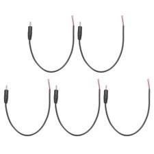 5pcs 2.5mm Male Jack to Bare Wire Open End Replacement TRS 2 Pole Cable, 0.25m