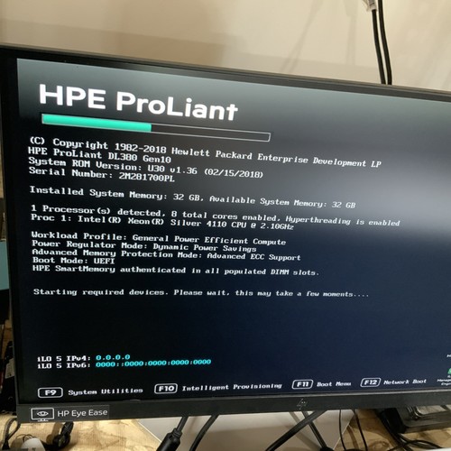 HP PROLIANT DL380 Gen10 Server 8 Bay SFF 1x Xeon Silver 4110 8Core 32GB NO HDD - Photo 5/15