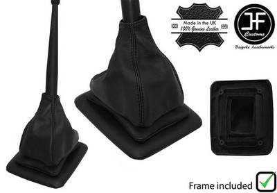 Schwarze Leder-Schaltmanschette Mit Kunststoffrahmen Für Ford F150 1992-96 JF2