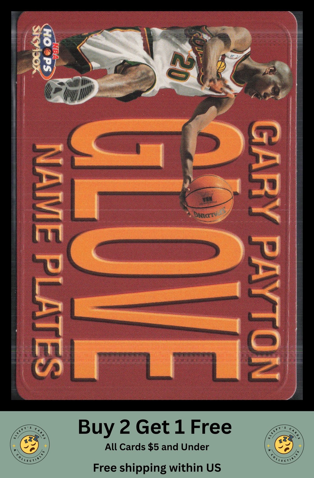 Gary Payton 1999-00 Hoops #4NP Name Plates