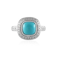 Cavill Ring 1,49Ct Sleeping Beauty TüRkis Kissen Cabochon 925 Silber