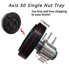 Car Lift Single/Double Nut Rubber tray Heightening Feet Pads Shaft diameter 50mm