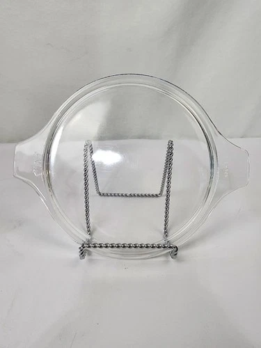 Vintage Pyrex Round Flat Casserole Dish Lid w/Tab Handles #474-C - No Chips!