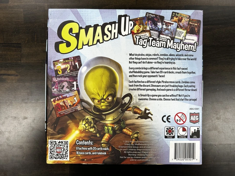 AEG - Smash Up + Monster Smash, Ciencia Ficción, It's Your Fault Expansions Foto 2 de 4