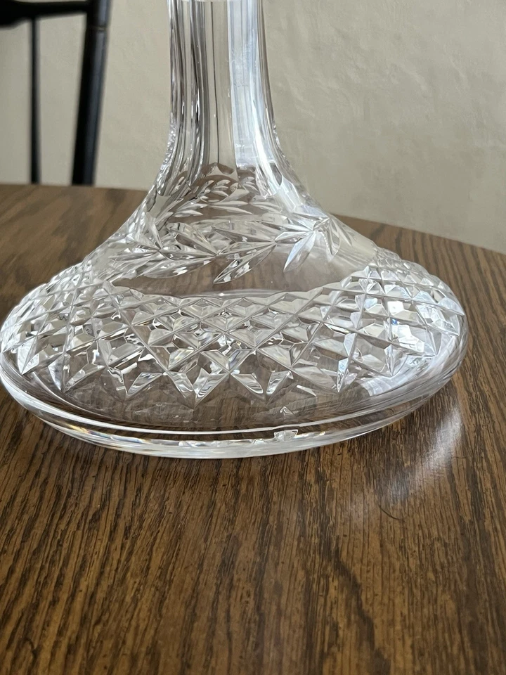 Waterford LISMORE Cristal GRAN JARRA CON TAPÓN Vidrio Licor Foto 2 de 4