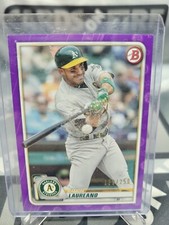 2020 Bowman Baseball Ramon Laureano #21 Base Paper Purple Parallel /250