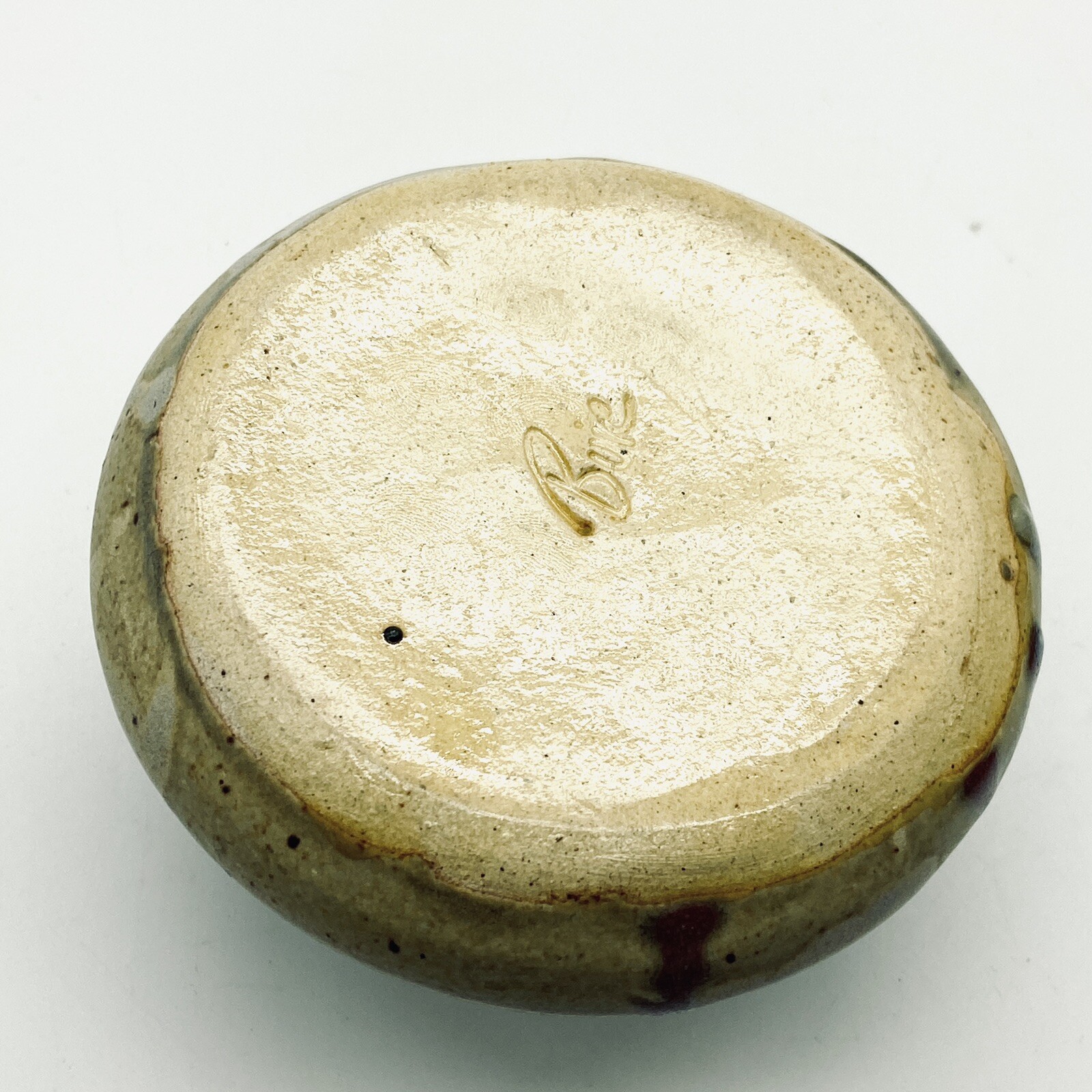 Buie Pottery Small Vase Signed Neutral Colors Gatlinburg Tn Modern Art