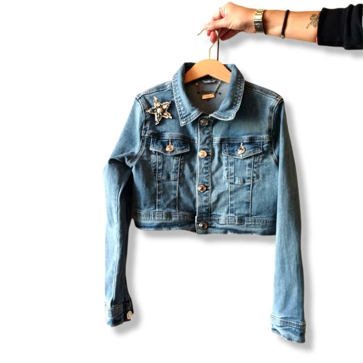 GIUBBOTTO DI JEANS SARABANDA JACKET***TAGLIA 10 ANNI***PRELOVED