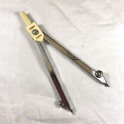 K.HATTORI コンパス Vintage DSK Super Compass with Case Collectible Drafting Japan