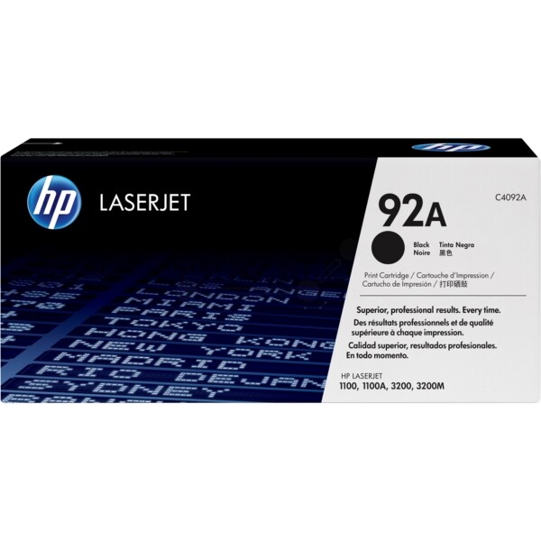 Toner noir HP C4092A évitez les traces noires sur vos pages LaserJet