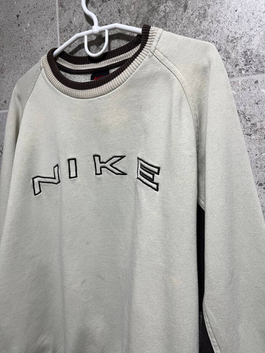 Nike Vintage 90's Retro Embroidered Big Logo Spellout Sweatshirt