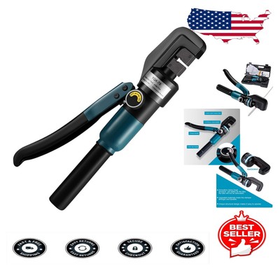 Upgrade Hydraulic Crimping Tool with 9 Hardened Dies for Cable Railing Systems