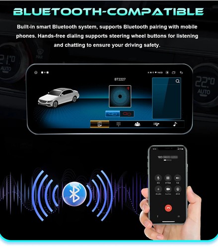 Per Mercedes Benz Classe C W204 2011-2014 CarPlay Autoradio Lettore GPS Schermo - Foto 22 di 27