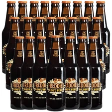 Freddie’s Old Fashioned Soda - Root Beer 12oz Bottles - 24 Pack