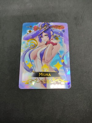 Mona Genshin Impact Goddess Story Anime TCG Bikini Swimsuit Holo Card