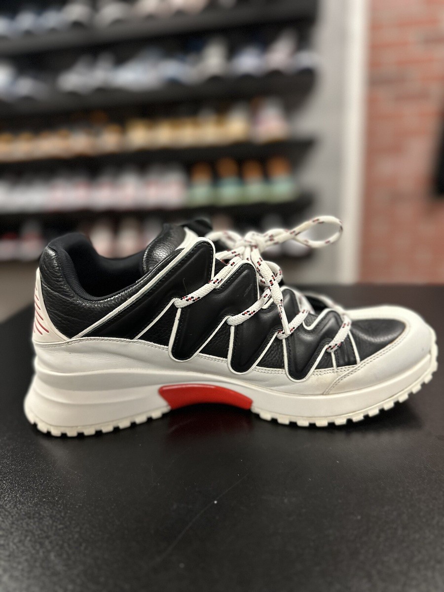 Size 8LV/9US- Louis Vuitton White Black Red Zig Zag Sneakers Size 8LV/9US- Louis Vuitton White Black Red Zig Zag Sneakers