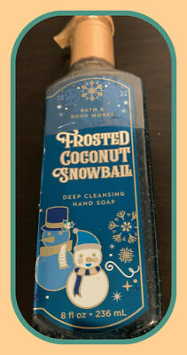 Bath & Body Works Frosted Coconut Snowball Deep Cleansing Hand Soap Lot of 2 8oz