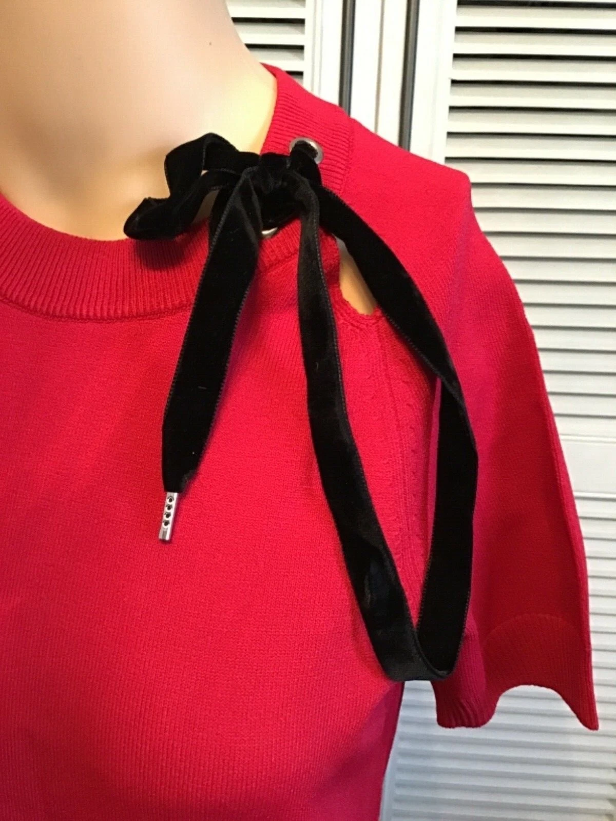 Abito corto Valentino rosso svasato rosso nuovo con etichette taglia M