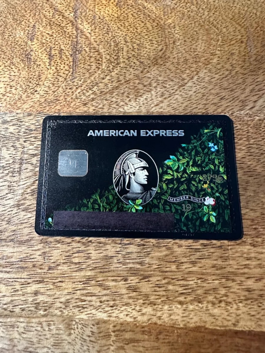 American Express Centurion Titanium Amex Collector Black Rare Card