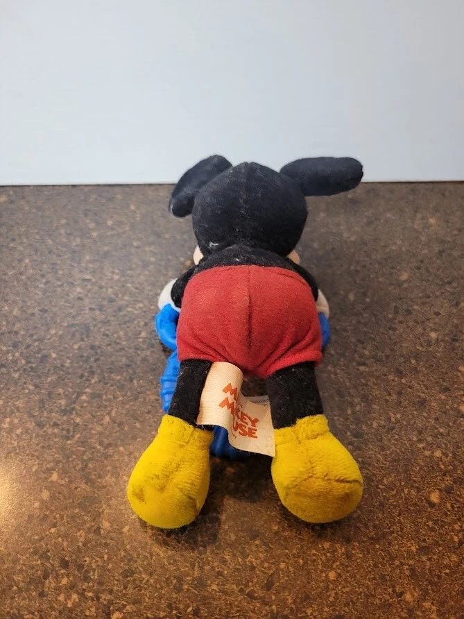 The First Years Disney Mickey Mouse Plush Stuffed with Teether Small 6" - Image 3 of 3