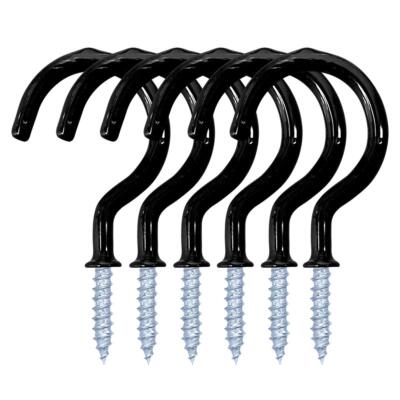 12 Pack  Heavy Duty Ceiling Hooks Vinyl Coated Screw-In Wall Hooks