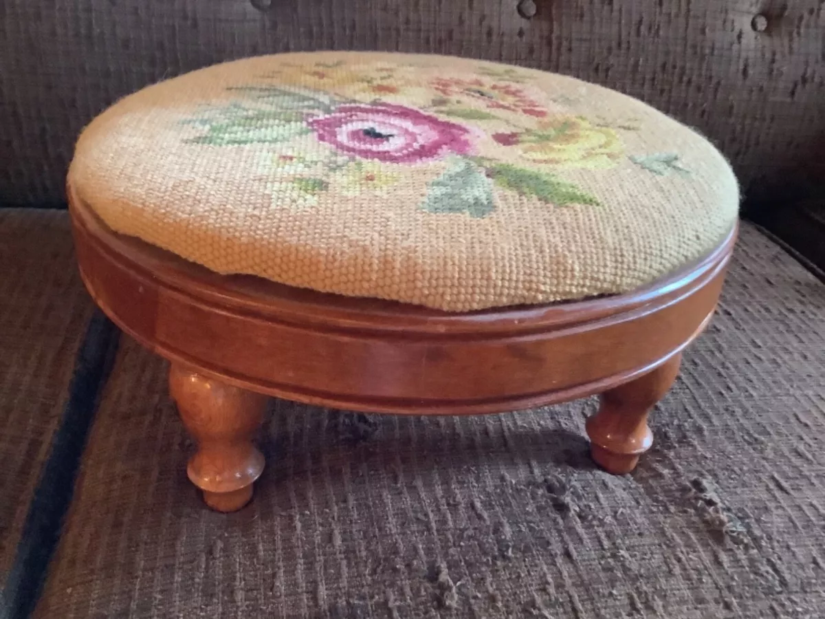 Antique footstool on sale