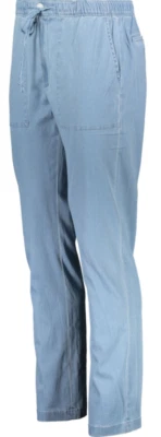 MICHAEL KORS Men's Blue Chambray StrCotton Elasticated Slim Trousers - W33R BNWT - Image 1 of 4